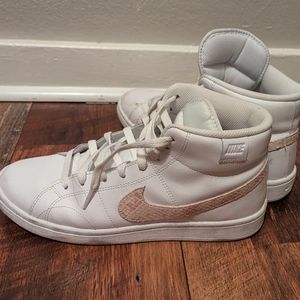 Nike | Court Legacy 2 Mid "White snakeskin swoosh"